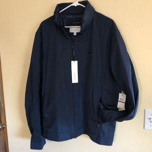 Calvin Klein soft shell hidden hood Navy Blue XXL